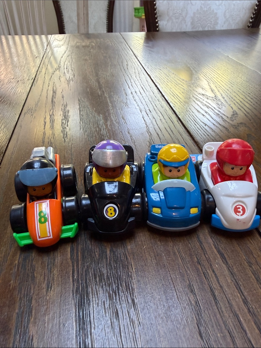 Fisher-Price Wheelies Race Car Set Lot of 4. Years range 2009-2012. 1 w/tag